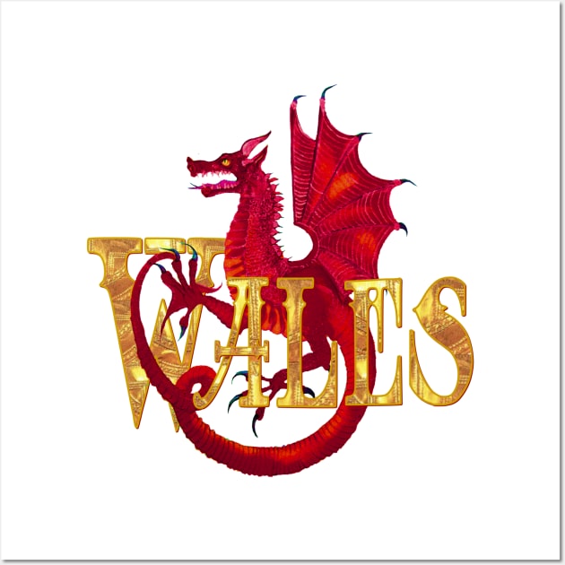 WALES RED DRAIG Wall Art by FurEVER Art